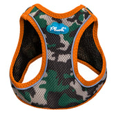 Plush Step In Air Mesh Harness - Camo/Orange